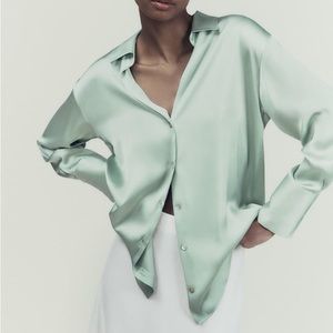 Zara Satin Effect Shirt